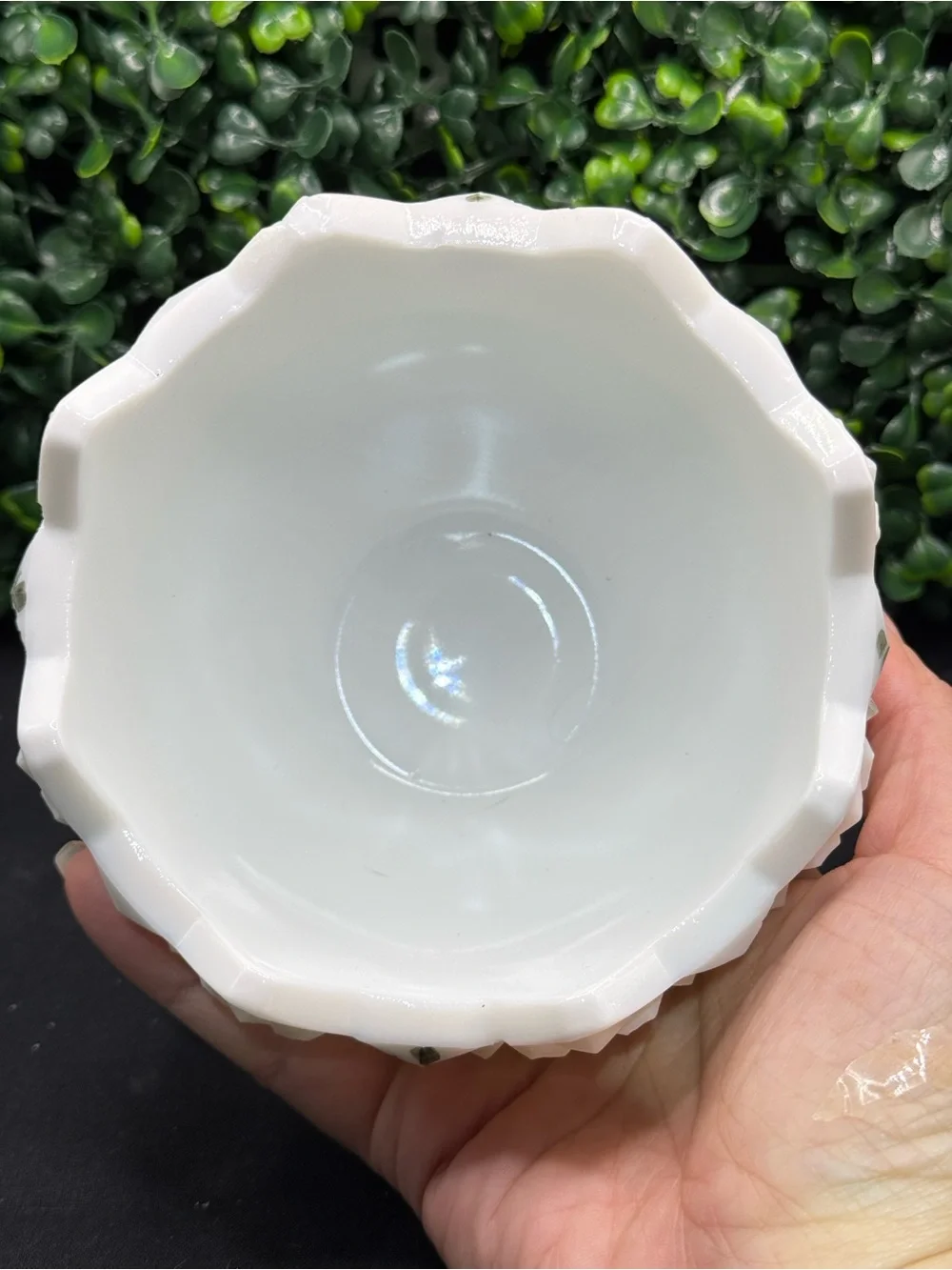 *GLOWS* Vintage Westmoreland Covered Candy Dish w/ Lid